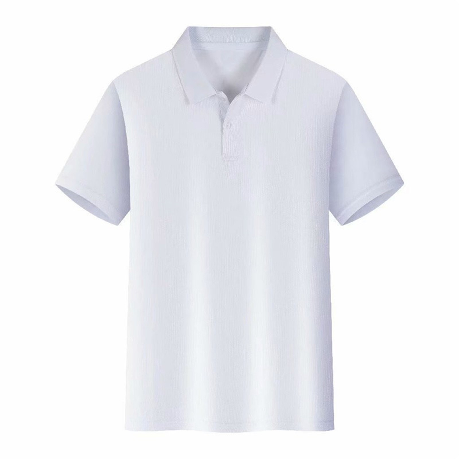 thumbnail image 2 of Camisa unisex de verano transpirable con botones - Cuello con solapa, poliéster/spandex, para trabajo/informal - Tallas S-XXXXL, 2 of 5
